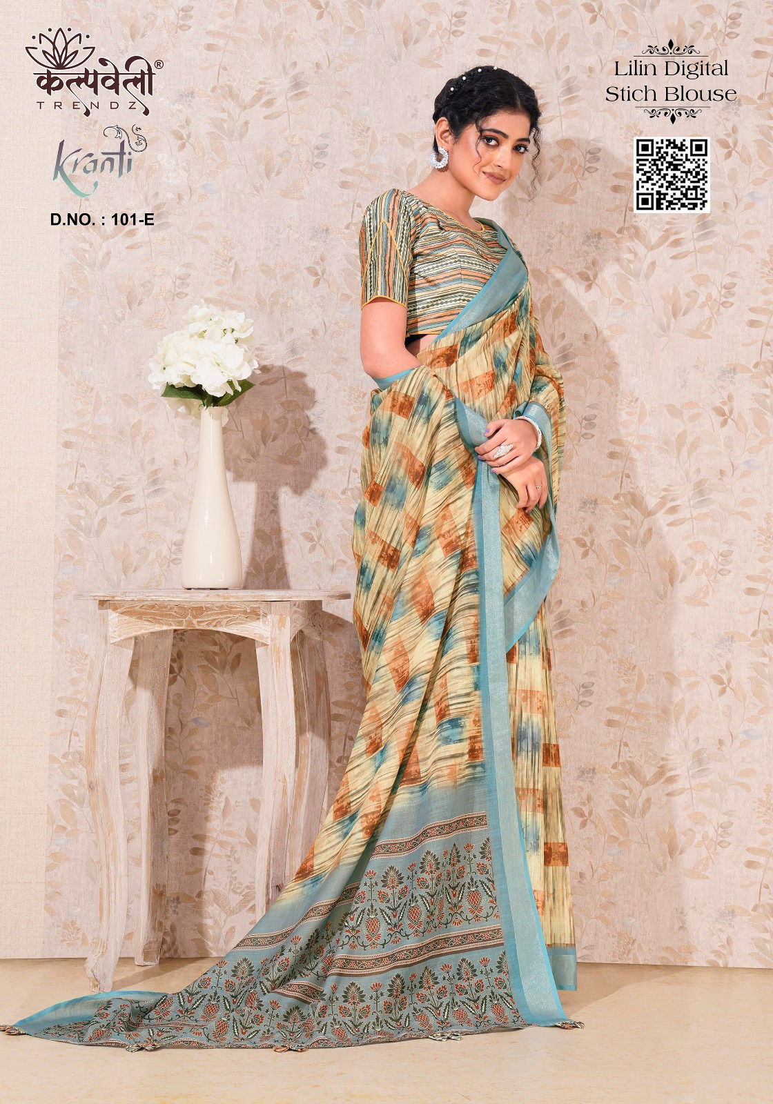Kranti 101 By Kalpatru Lilan Digital Printed Sarees Wholesale Price In Surat